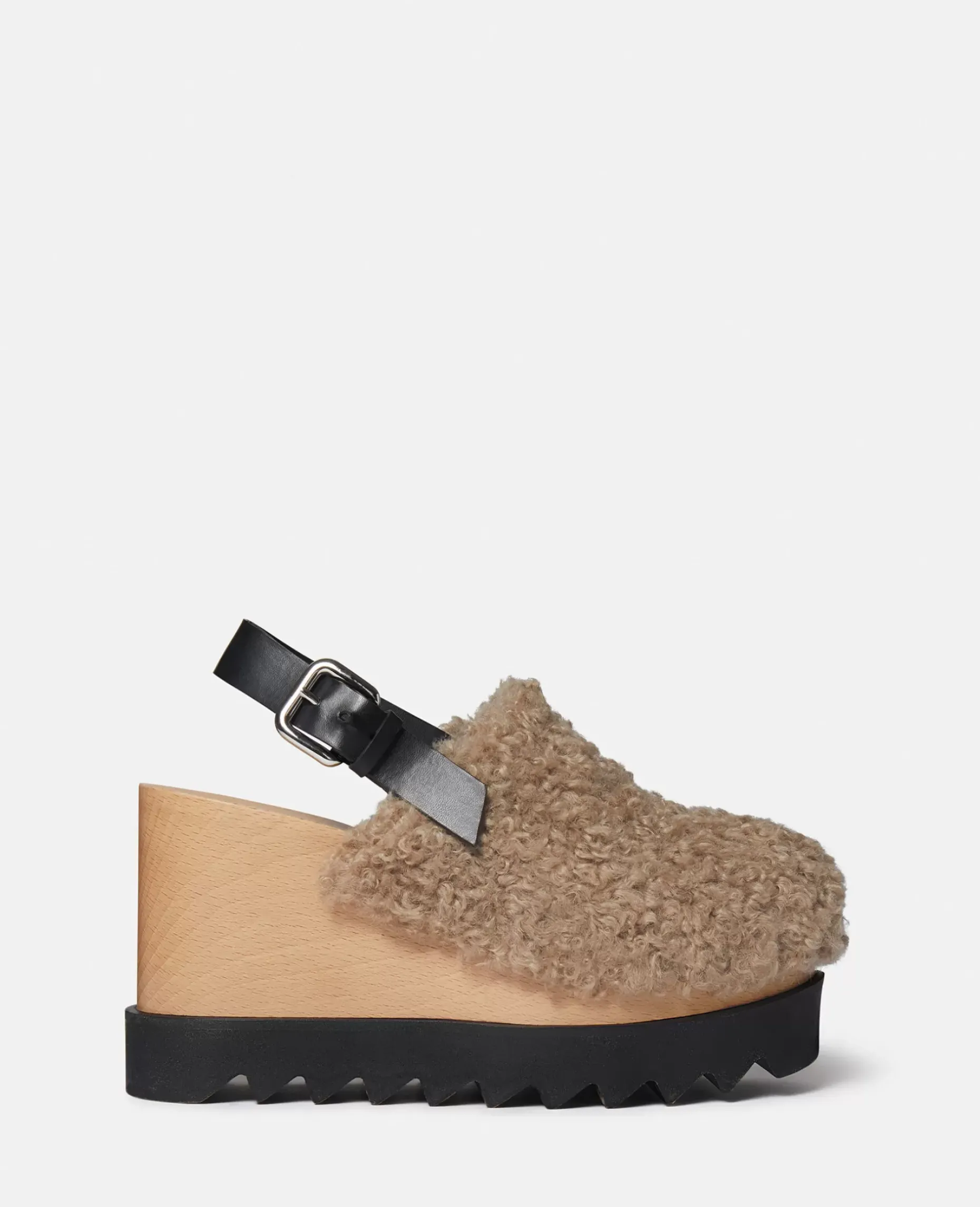 Elyse Teddy Slingback Platform Clogs