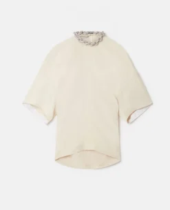 Falabella Crystal Chain Collar Top