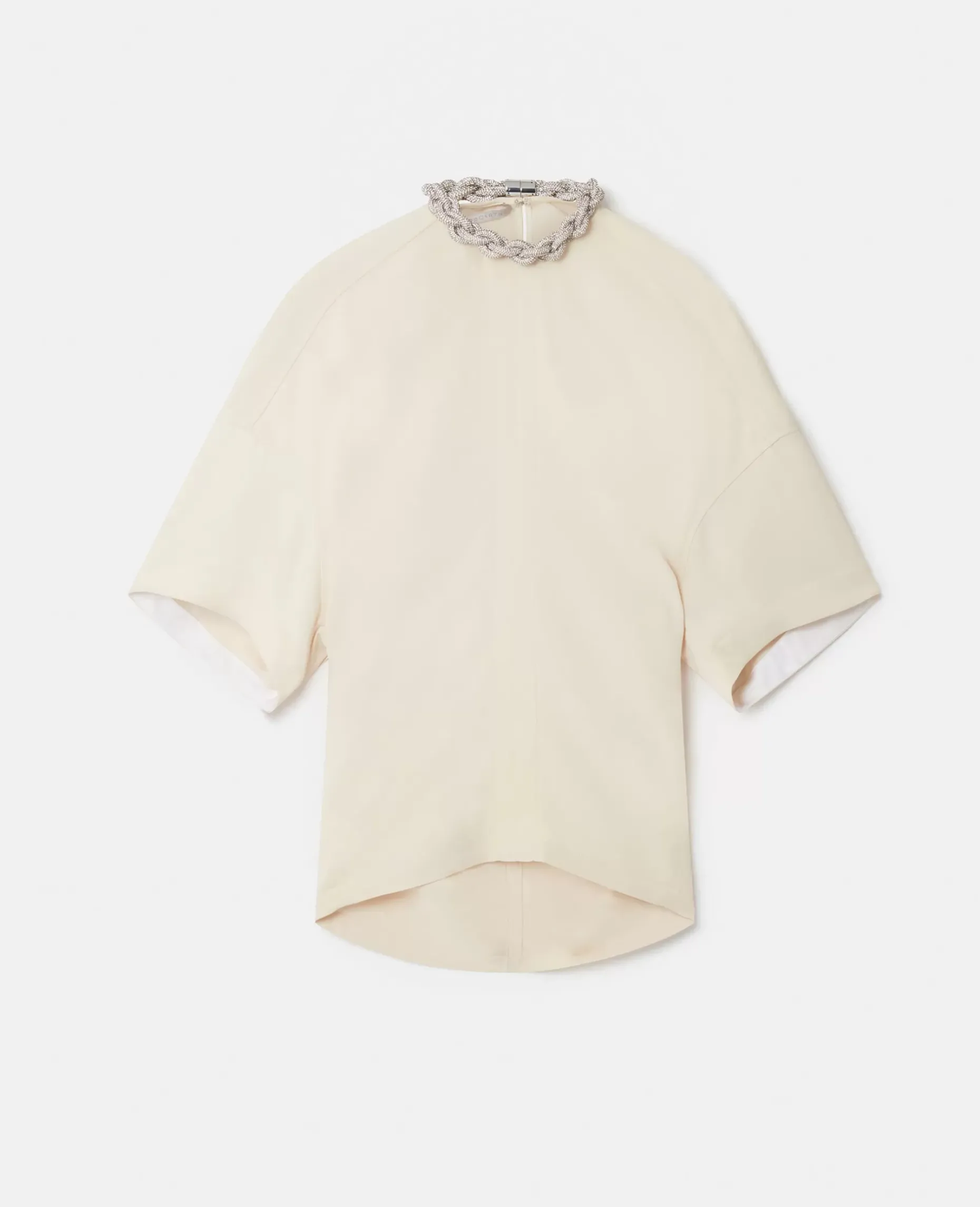 Falabella Crystal Chain Collar Top