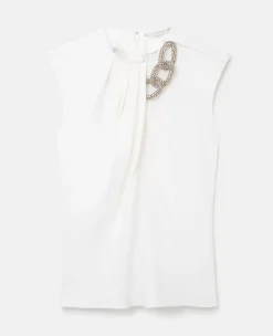 Falabella Crystal Chain Sleeveless Top