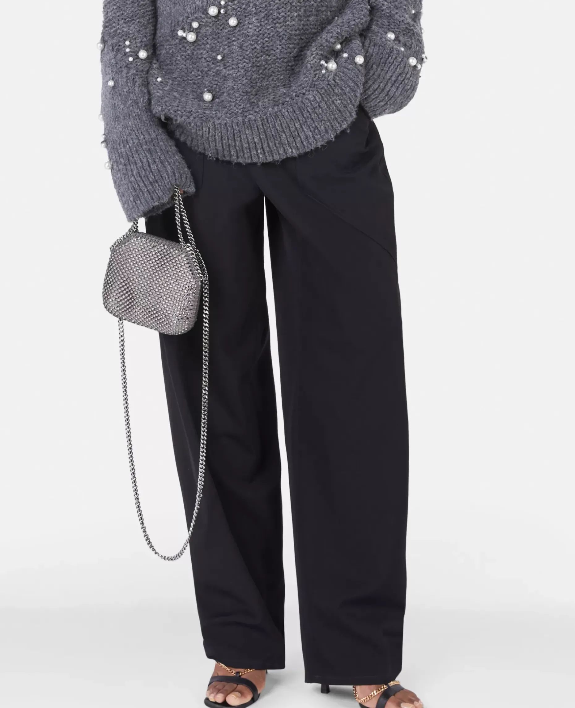 Falabella Crystal Mesh Mini Tote Bag