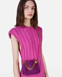 Falabella Crystal Mesh Mini Tote Bag