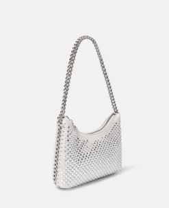 Falabella Crystal Mesh Mini Zipped Shoulder Bag