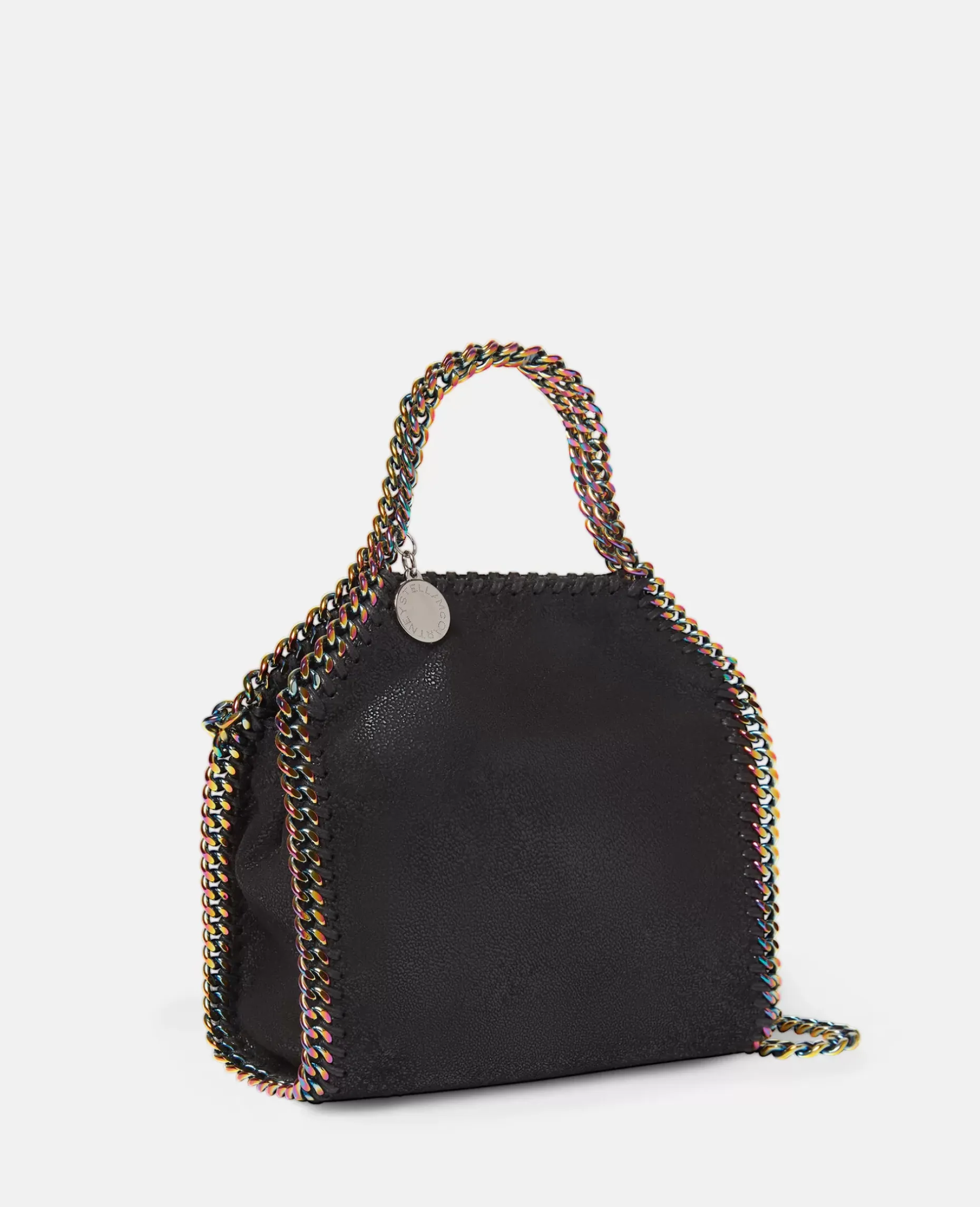 Falabella Holographic Chain Tiny Tote Bag