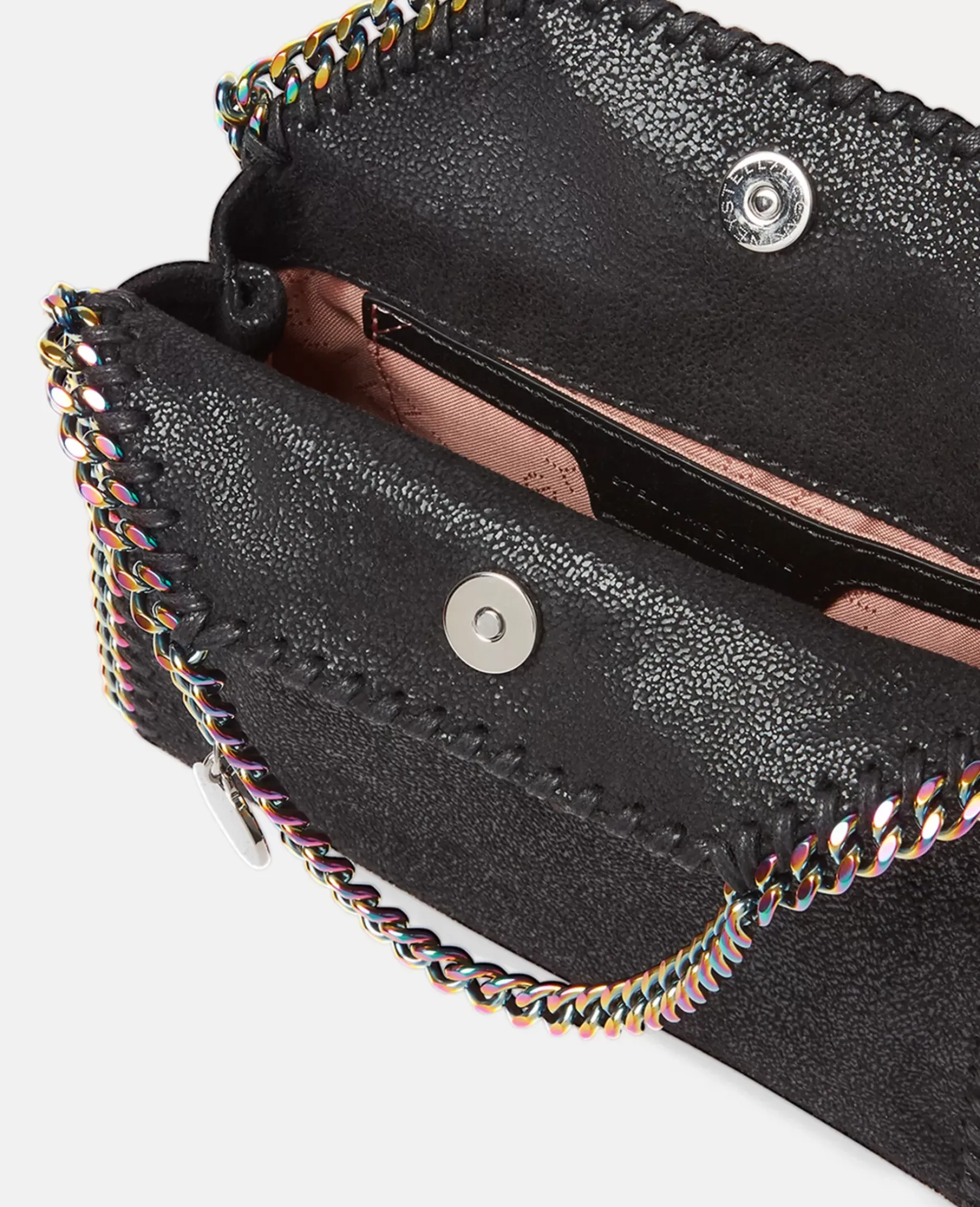 Falabella Holographic Chain Tiny Tote Bag
