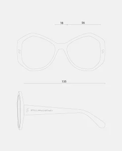 Falabella Pin Hexagon Sunglasses