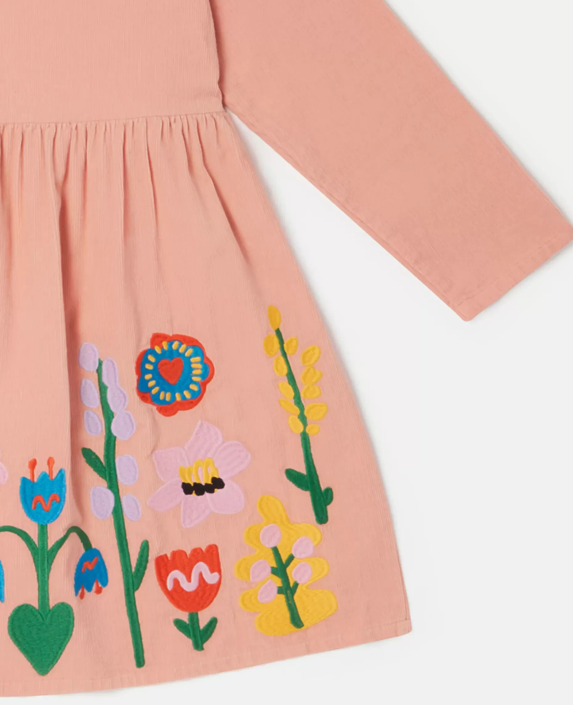 Flower Embroidery Skater Dress