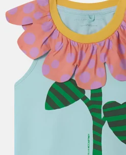 Flower Graphic Racerback Dress