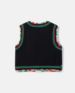 Folk Flower Embroidery Vest