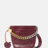 Frayme Croc-Effect Embossed Bucket Bag