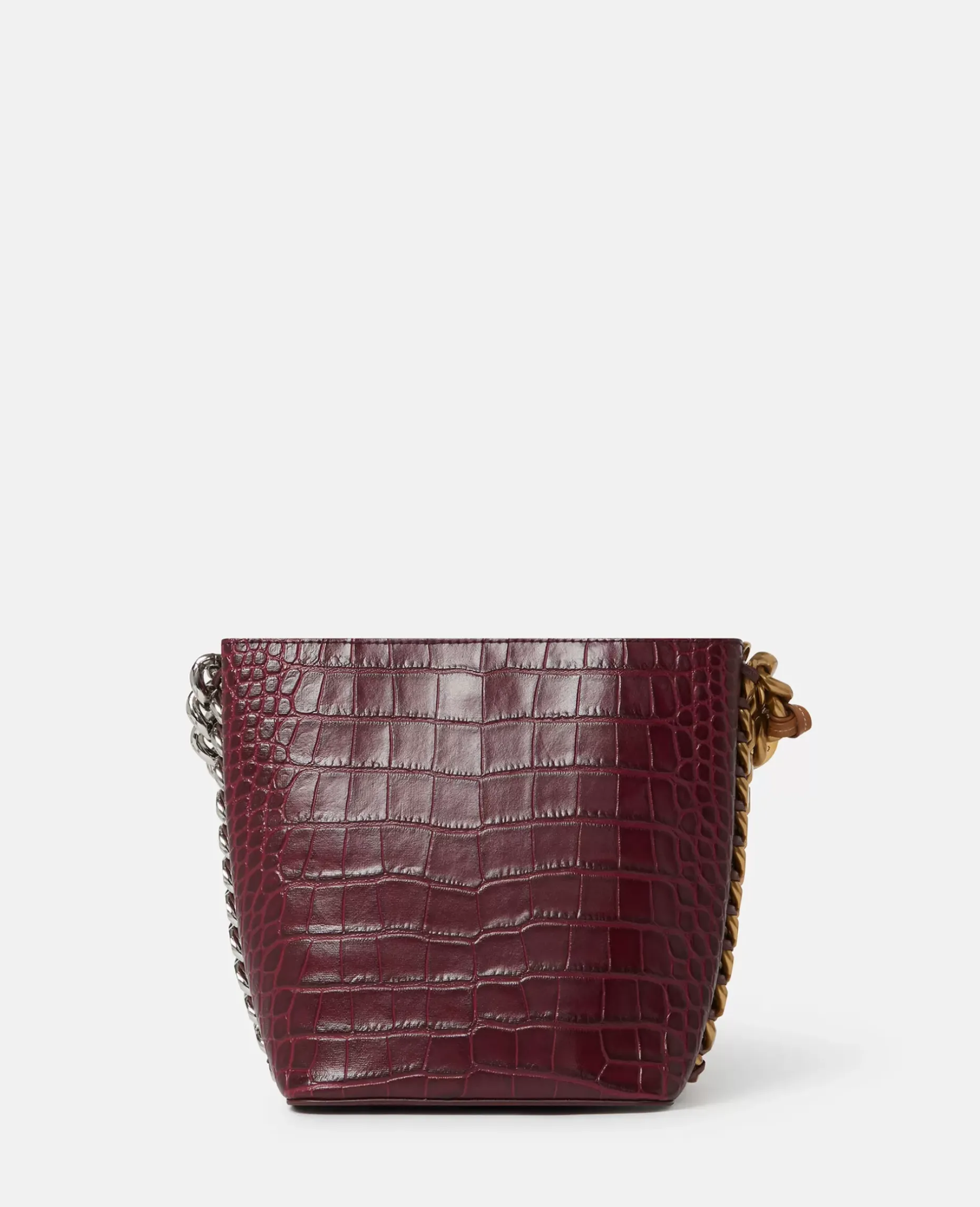 Frayme Croc-Effect Embossed Bucket Bag