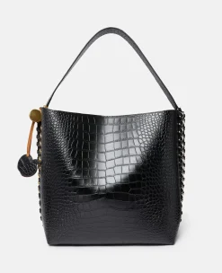 Frayme Croc-Effect Embossed Tote Bag