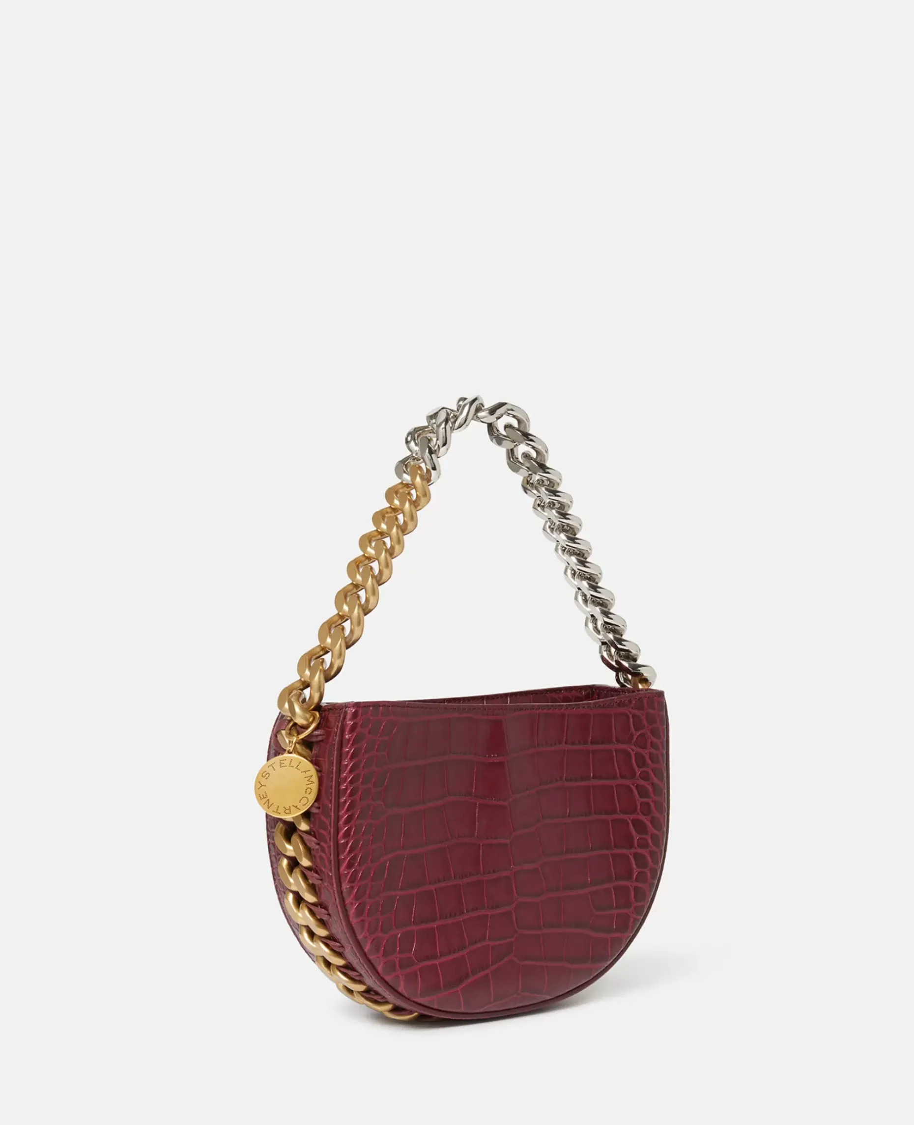 Frayme Croc-Effect Embossed Small Shoulder Bag
