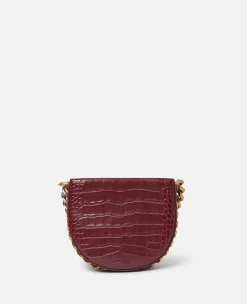 Frayme Croc-Effect Embossed Small Shoulder Bag