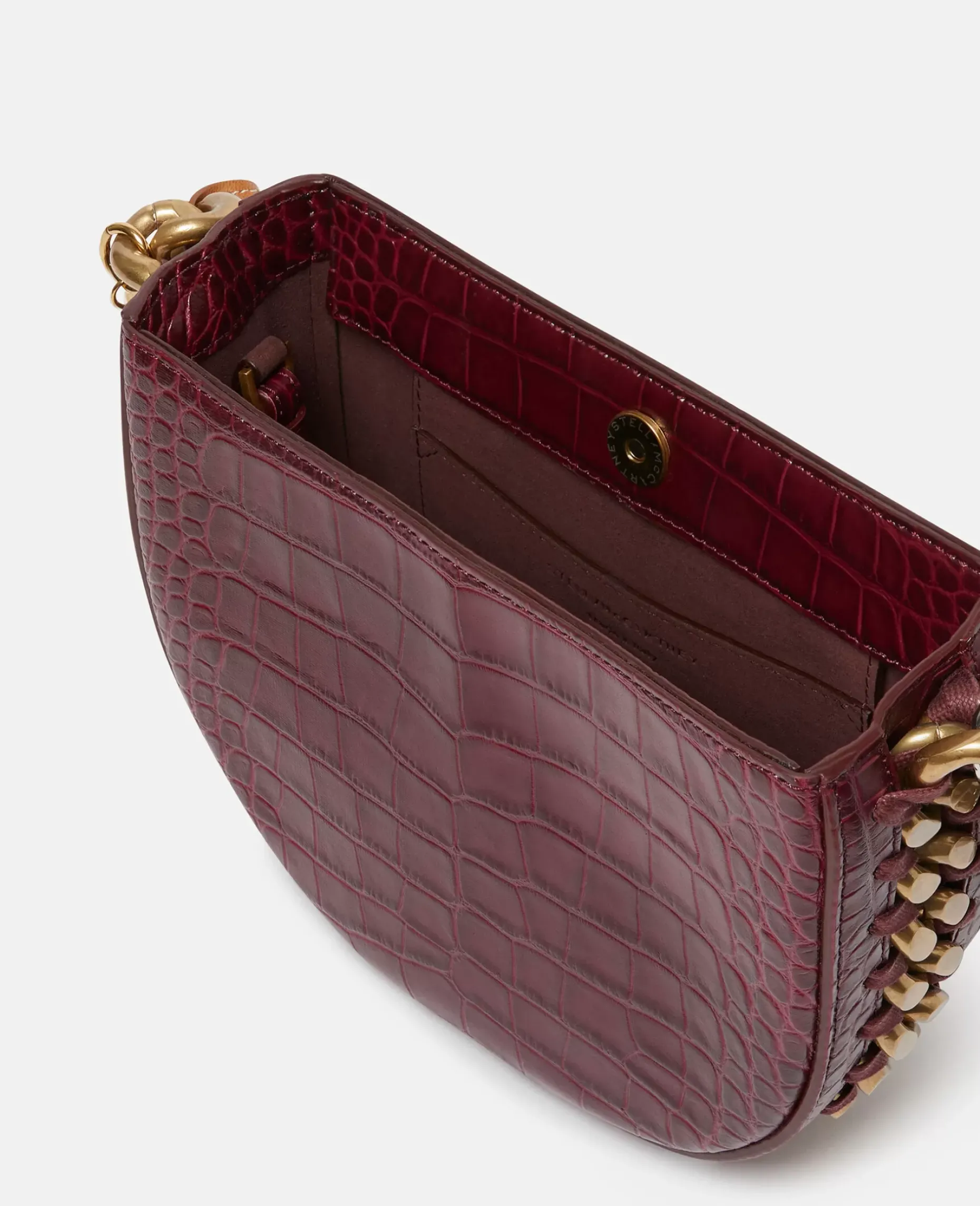 Frayme Croc-Effect Embossed Small Shoulder Bag