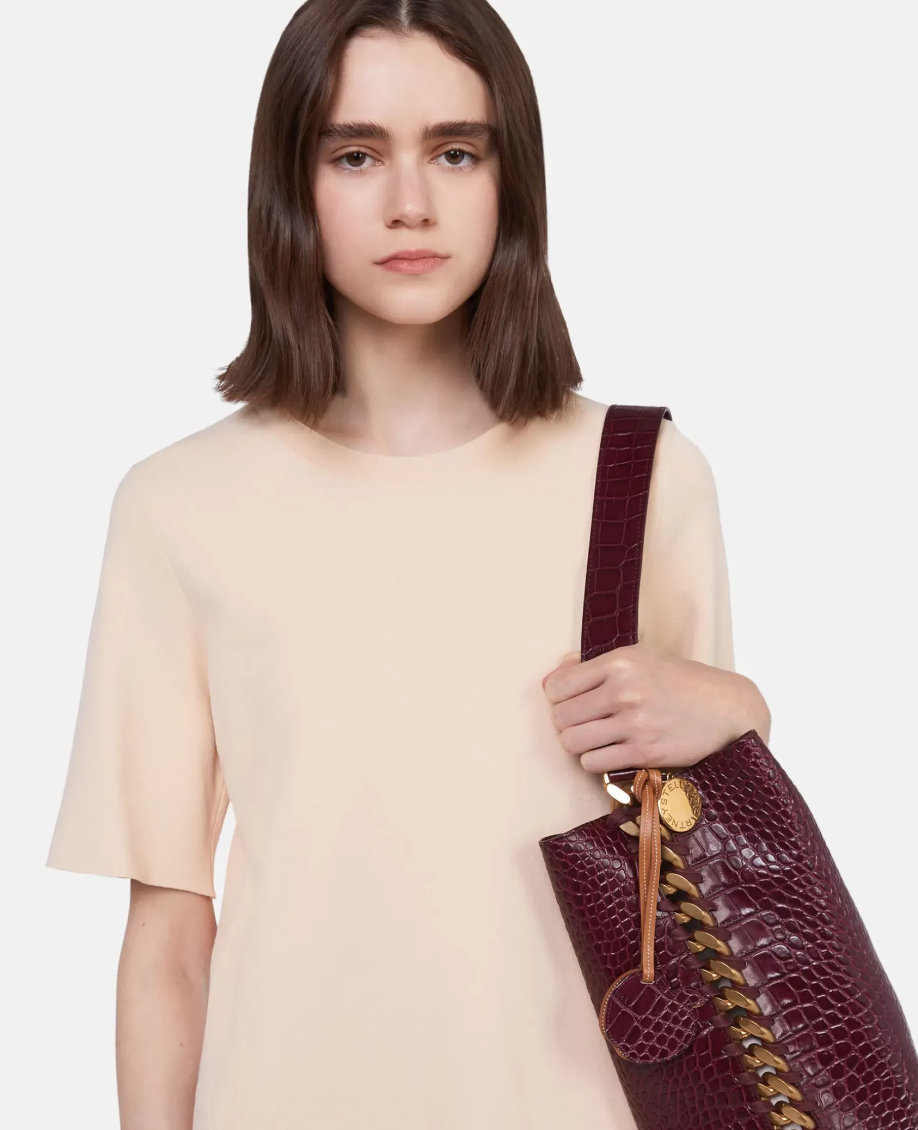 Frayme Croc-Effect Embossed Tote Bag