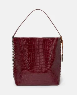 Frayme Croc-Effect Embossed Tote Bag