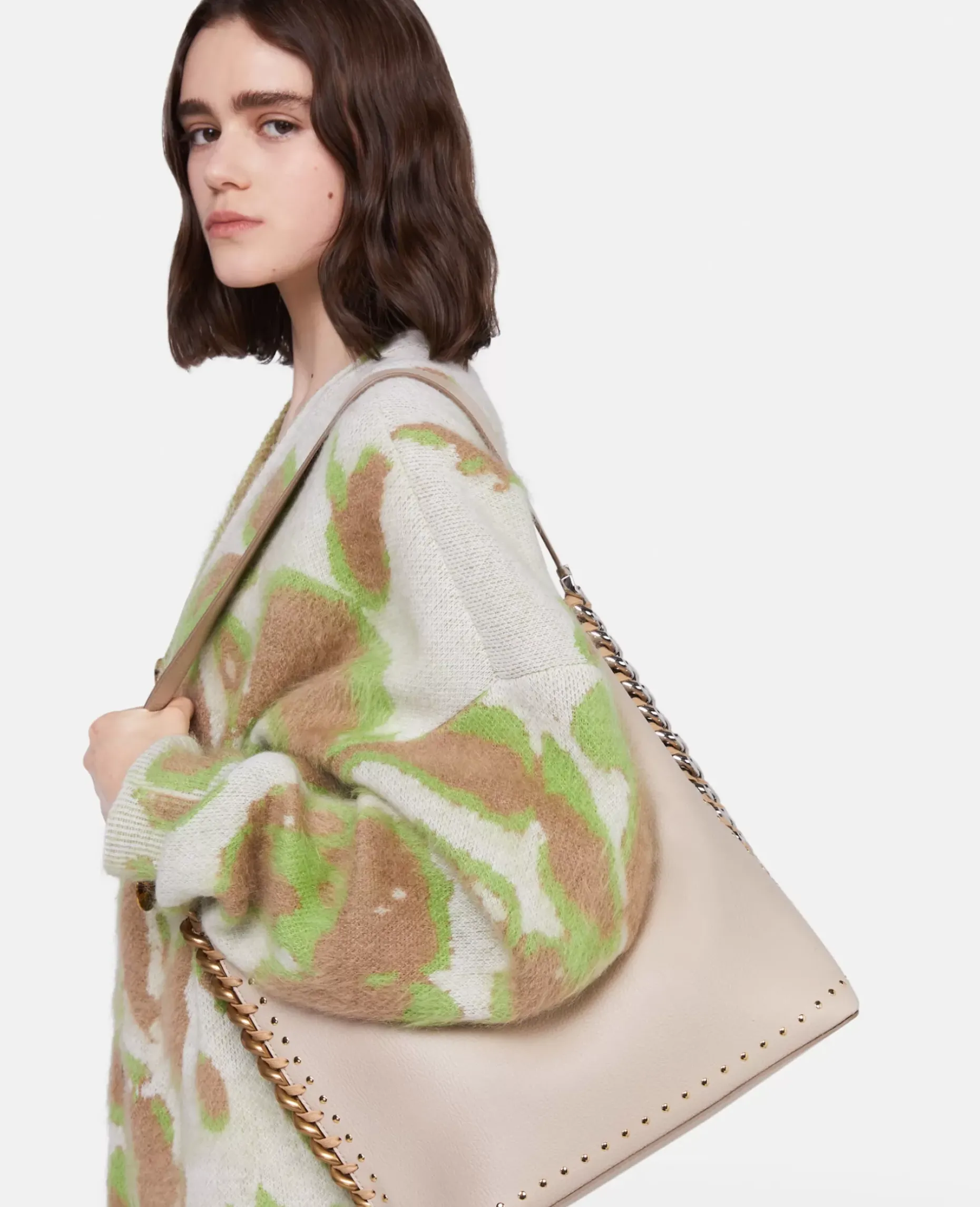 Frayme Studded Grainy Alter Mat Tote Bag