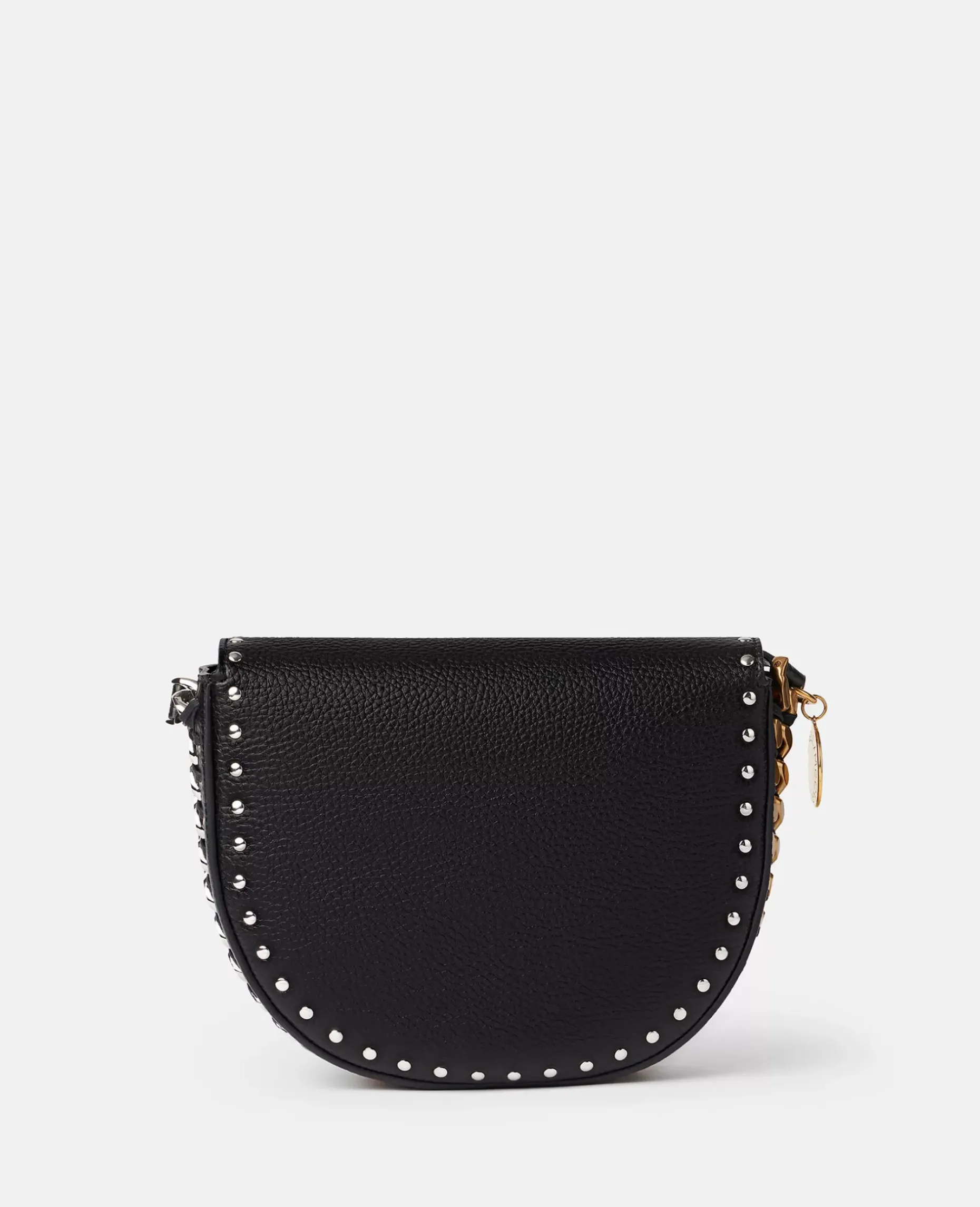 Frayme Studded Grainy Alter Mat Medium Flap Shoulder Bag