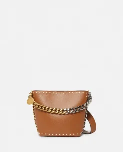 Frayme Studded Grainy Alter Mat Bucket Bag
