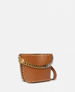 Frayme Studded Grainy Alter Mat Bucket Bag