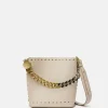 Frayme Studded Grainy Alter Mat Bucket Bag