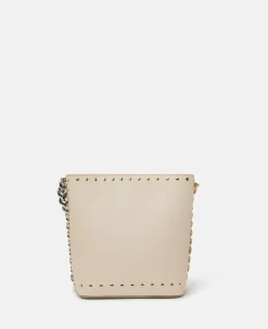 Frayme Studded Grainy Alter Mat Bucket Bag