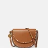 Frayme Studded Grainy Alter Mat Medium Flap Shoulder Bag