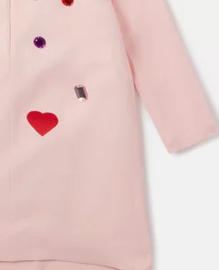 Gem Doodle Embroidery Jersey Dress