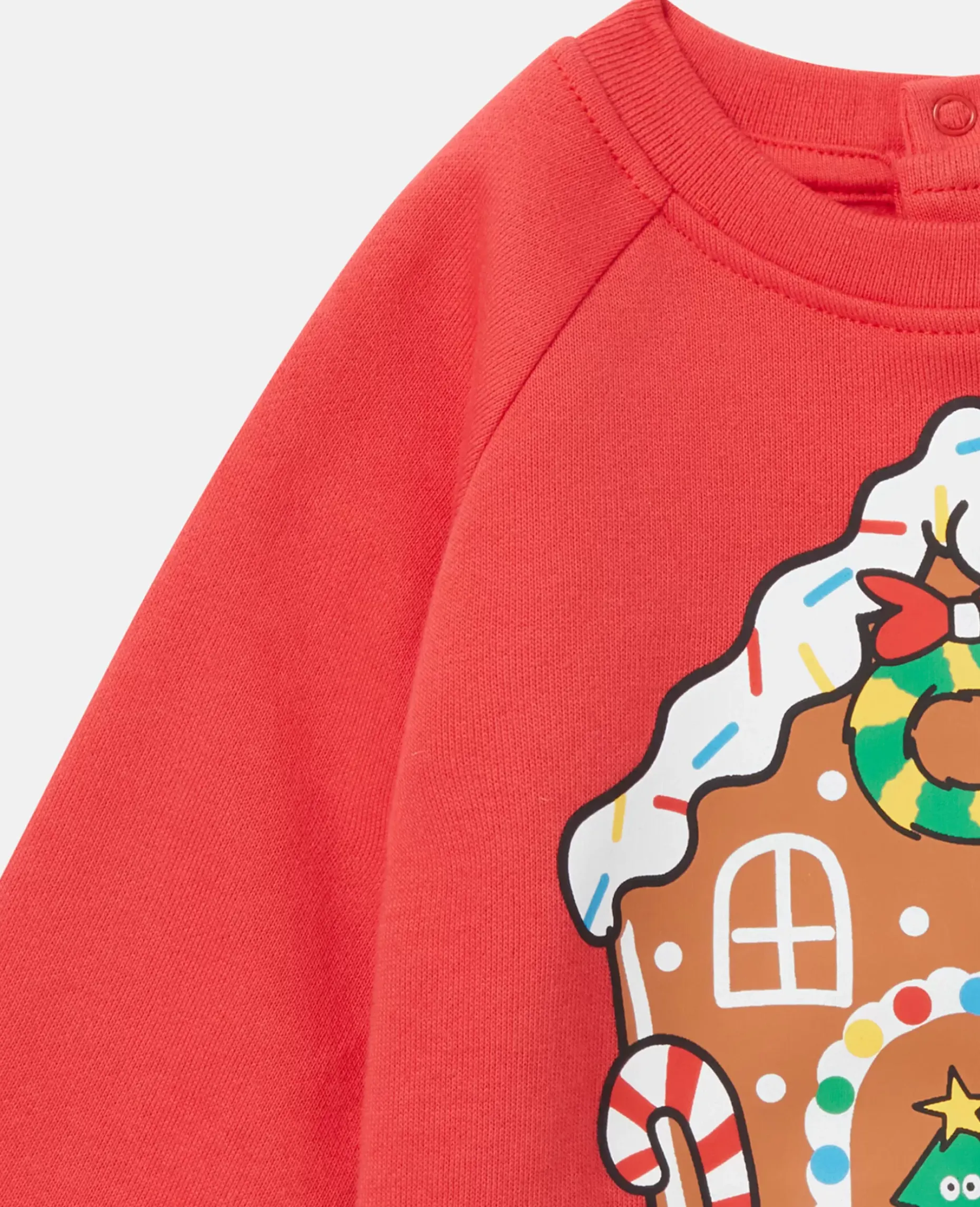 Gingerbread House Motif Sweatshirt