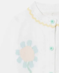 Graphic Flower Cardigan