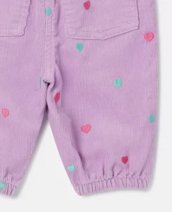 Heart Embroidery Baby Jeans