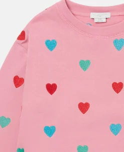 Heart Print Sweatshirt