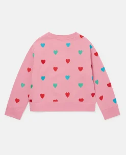 Heart Print Sweatshirt