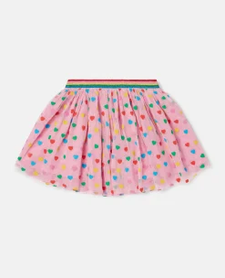 Heart Print Tutu Skirt