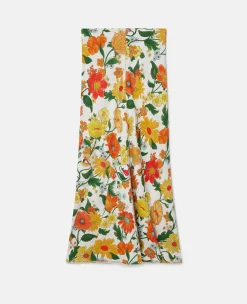 Lady Garden Print Maxi Skirt