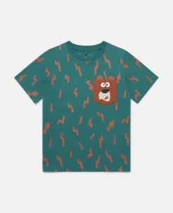 Lightning Strike Bear Pocket T-Shirt