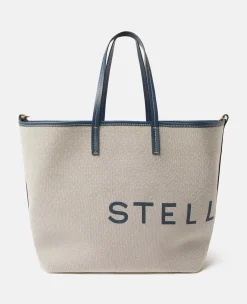 Logo Canvas Beach Tote Bag