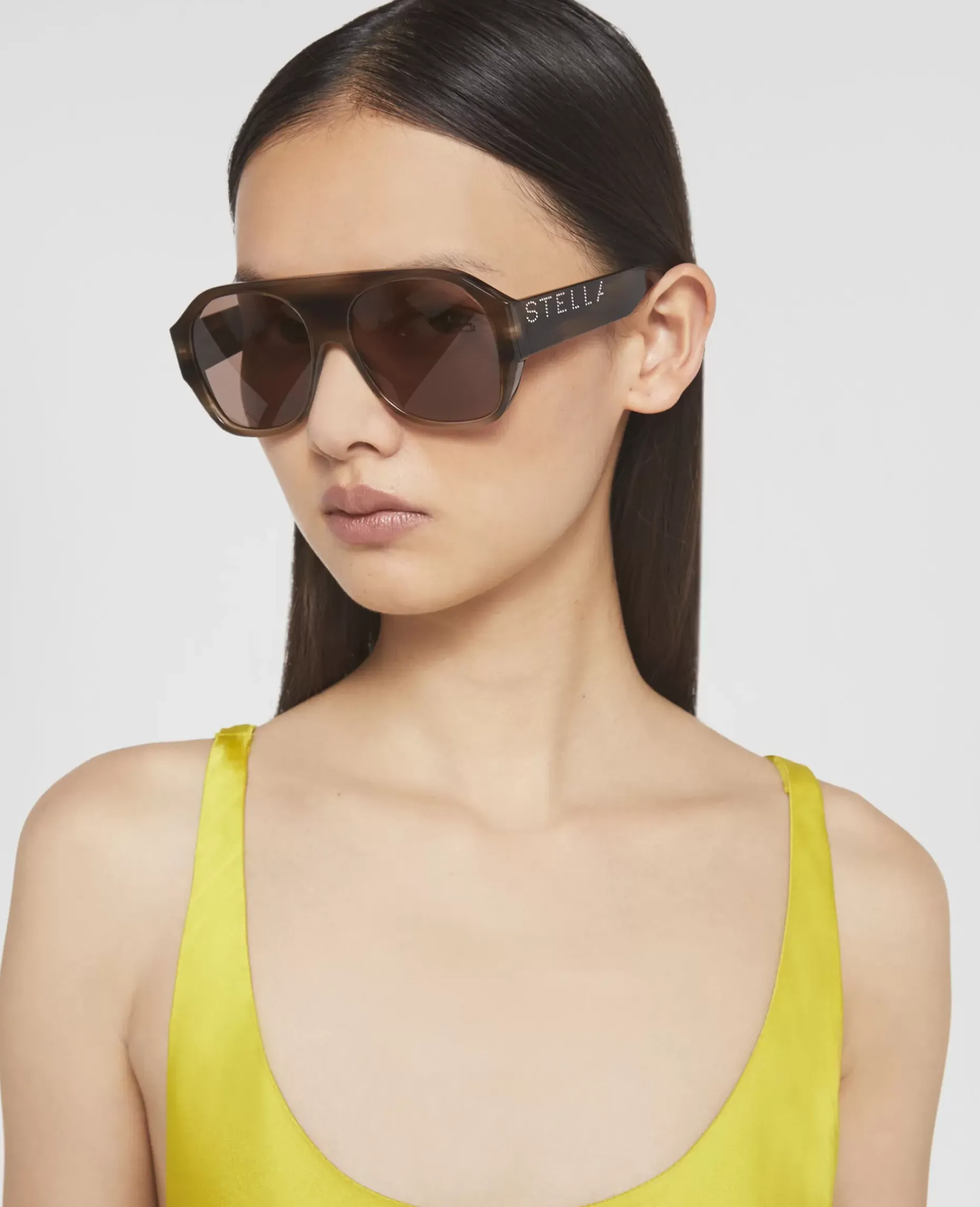 Logo Chunky Aviator Sunglasses