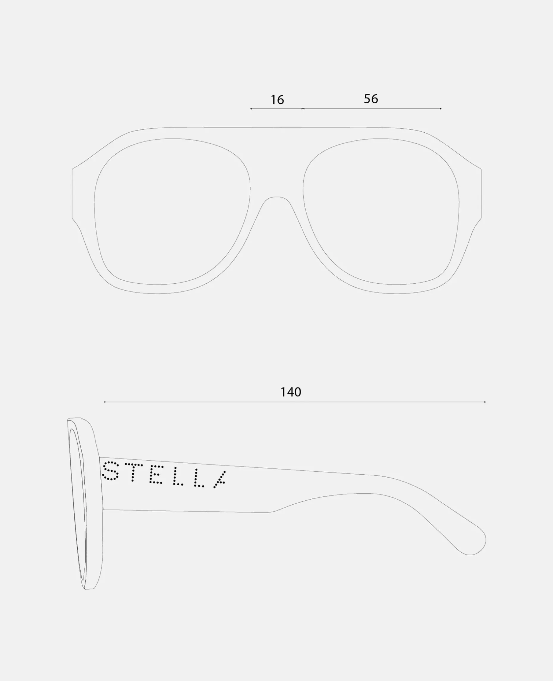 Logo Chunky Aviator Sunglasses