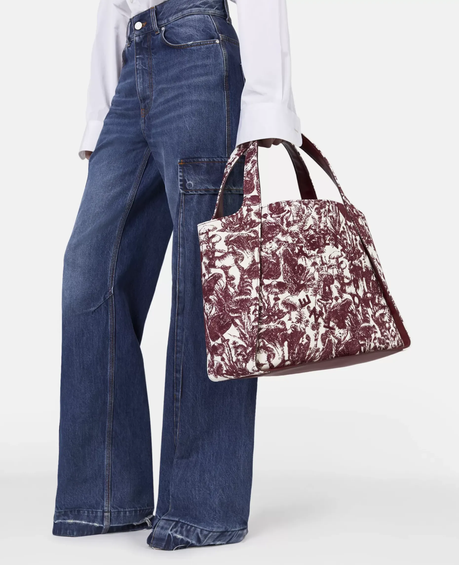 Logo Fungi Forest Toile De Jouy Tote Bag