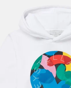 Logo Graphic Pop Cropped Hoodie