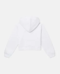 Logo Graphic Pop Cropped Hoodie
