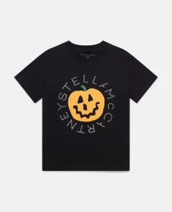 Logo Pumpkin Print T-Shirt