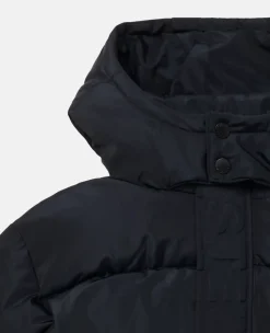 Logo Reversible Long Puffer Coat