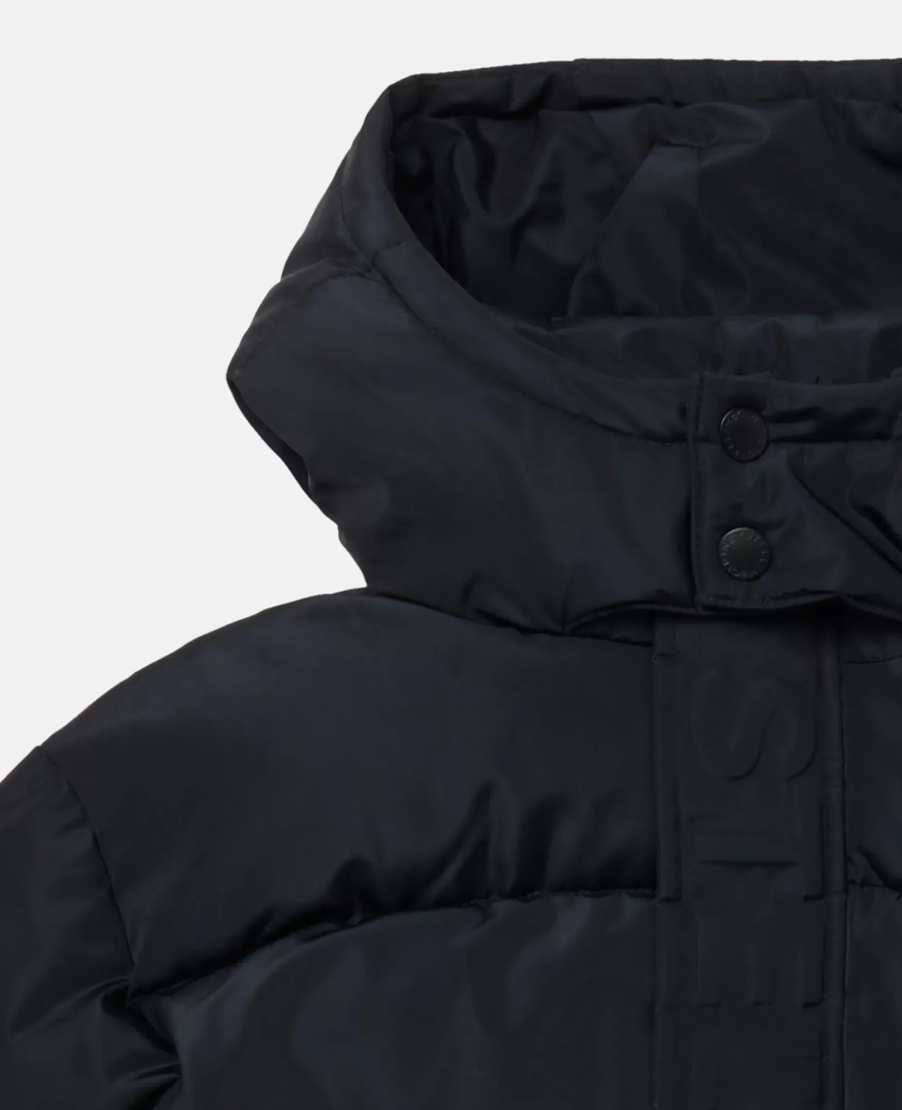 Logo Reversible Long Puffer Coat