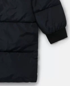 Logo Reversible Long Puffer Coat