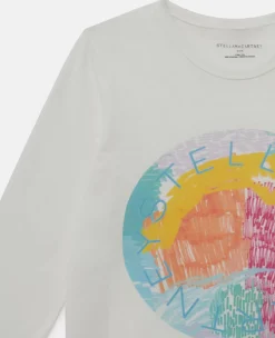 Logo Scribble Disc Long Sleeve T-Shirt