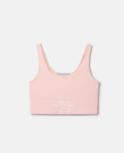Logo Seamless Cropped Tank Top