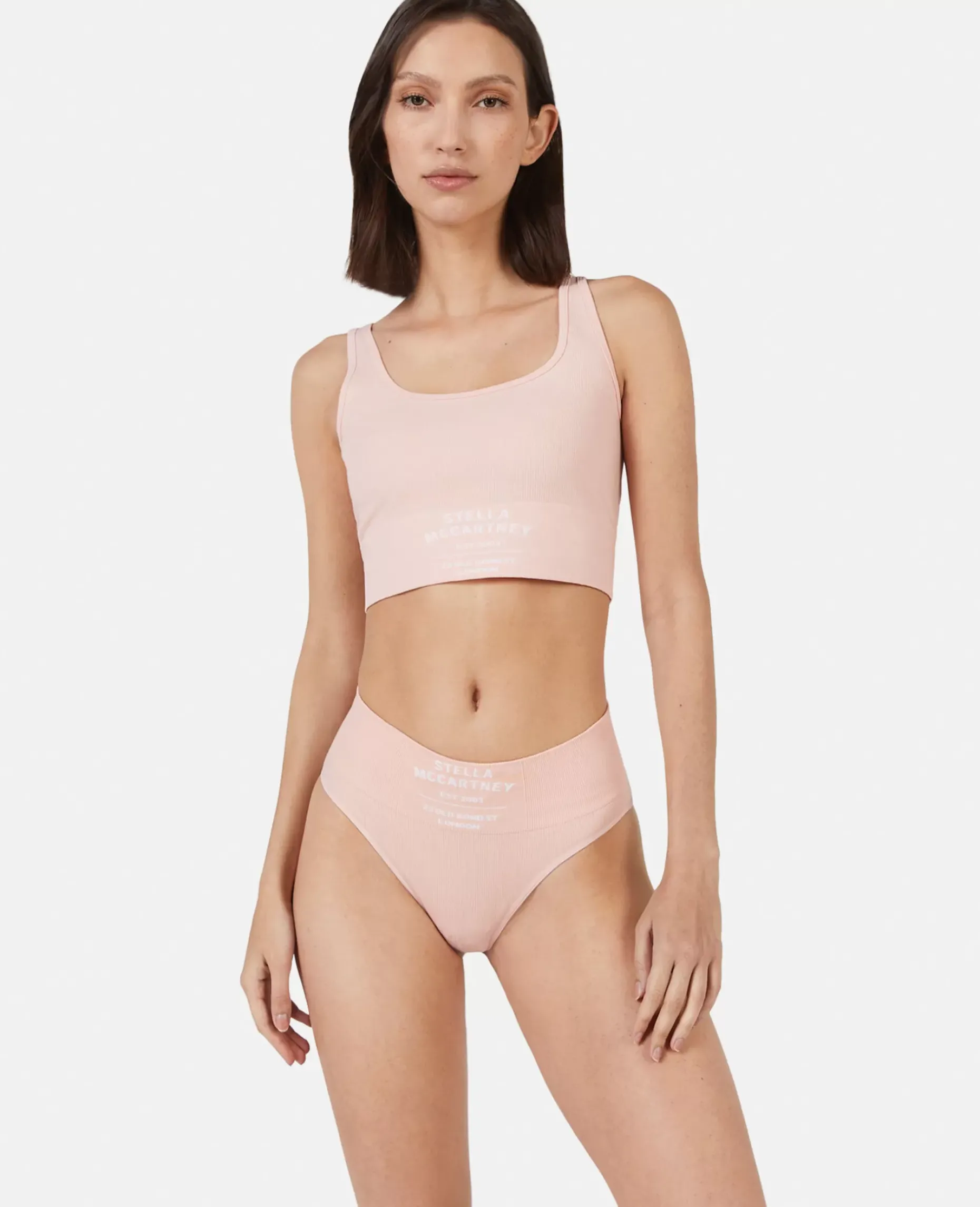 Logo Seamless Cropped Tank Top